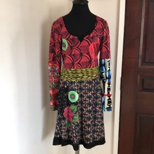 Desigual multicolor knit dress